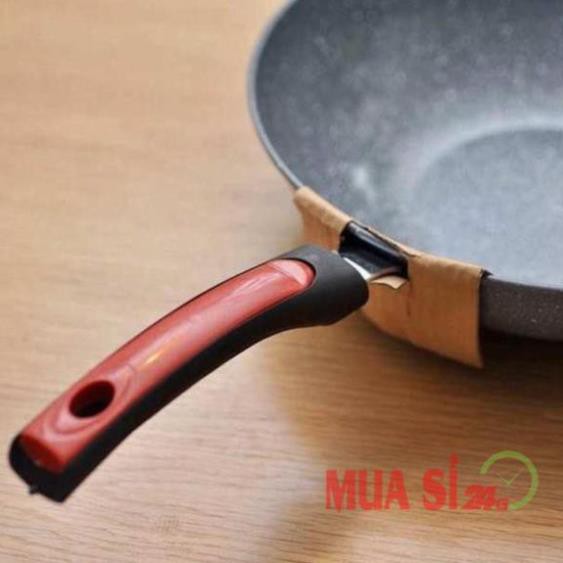 CHẢO VÂN ĐÁ LÒNG SÂU CERAMIC CAO CẤP 32CM (MSP BEP5269)