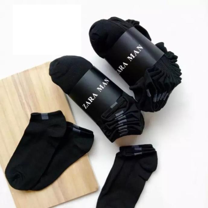 Tất vớ nam nữ cổ ngắn, Tất ngắn Vớ thấp cổ 4 màu trơn chống hôi chân TAT101