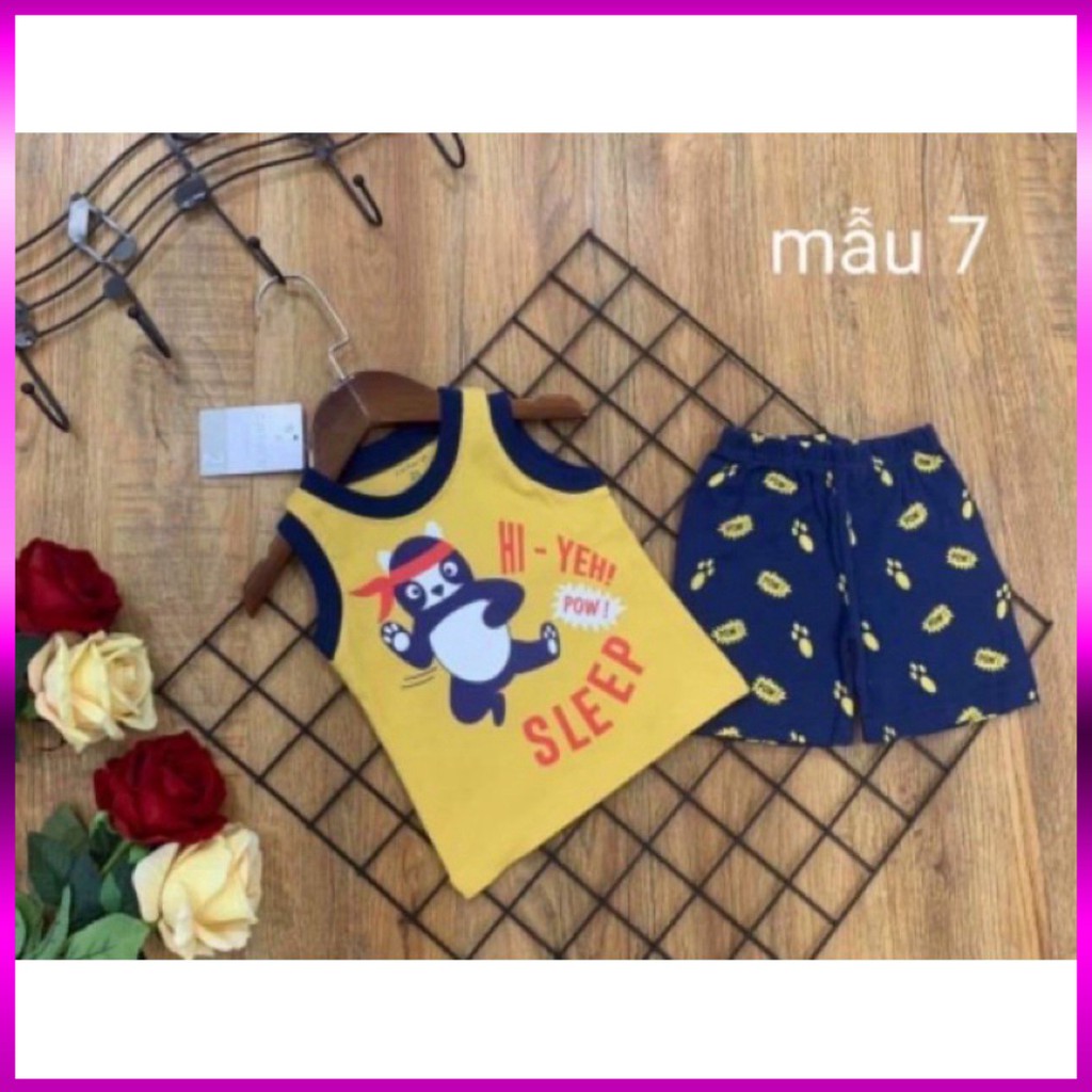 bộ ba lỗ vàng gấu trúc ninja cực ngầu cho bé trai