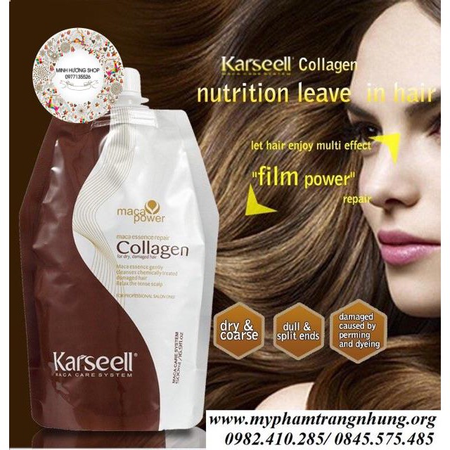 Dầu hấp tóc collagen Karseell Macca dưỡng tóc chắc khoẻ mềm mượt