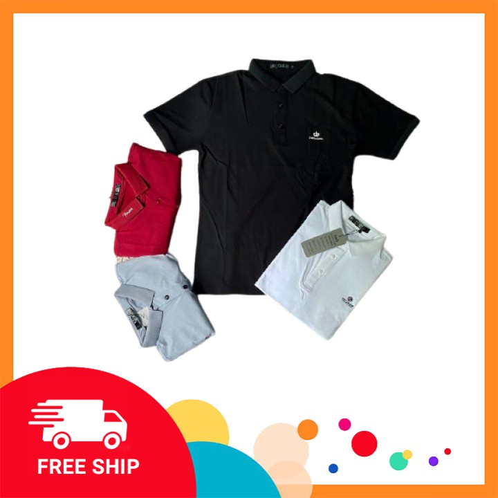 Áo thun nam,Áo polo nam có cổ F̳R̳E̳E̳ ̳S̳H̳I̳P̳, Chất liệu vải cotton cao cấp co giản 4 chiều, vải trơn mềm mịn | BigBuy360 - bigbuy360.vn