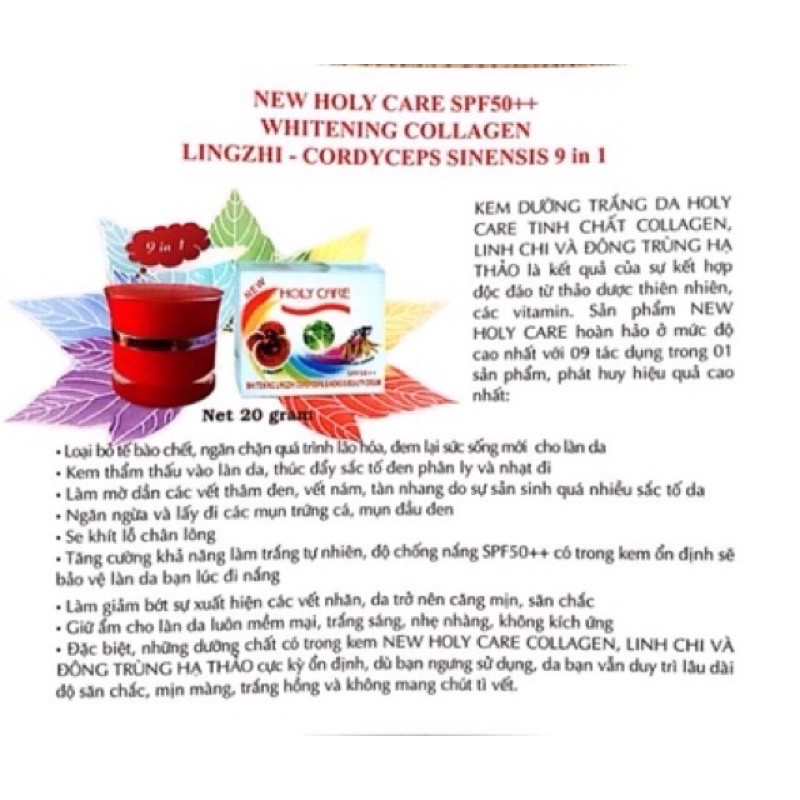 Kem HOLY CARE Đông TRùng Hạ Thảo 9 in 1 Chính Hãng