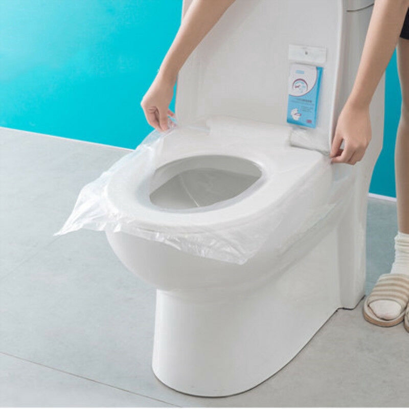 Bộ 10 Miếng Giấy Lót Bồn Cầu Dùng Một Lần Bảo Vệ Sức Khỏe Tiện Dụng