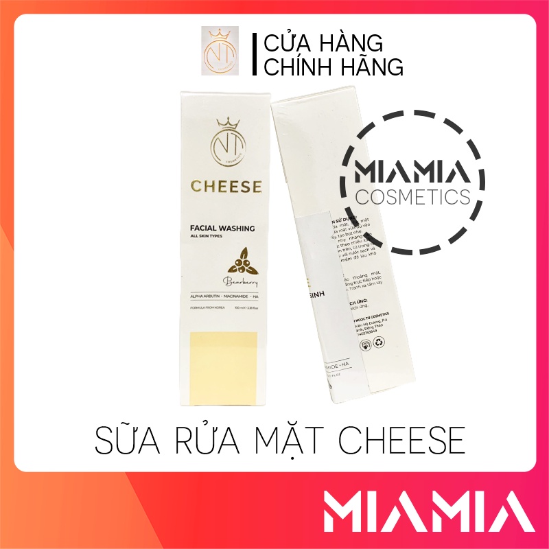 Sữa Rửa Mặt Cheese NT Cosmetics Chính Hãng