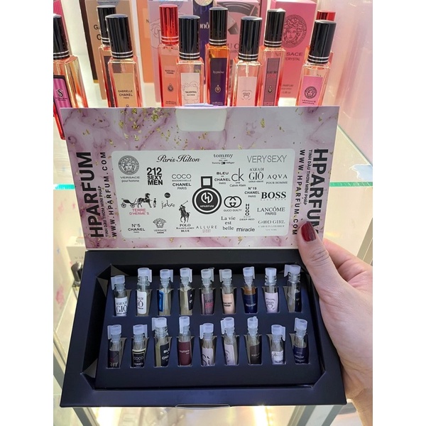 BỘ TESTER GỒM 18 MÙI NƯỚC HOA  HPARFUM