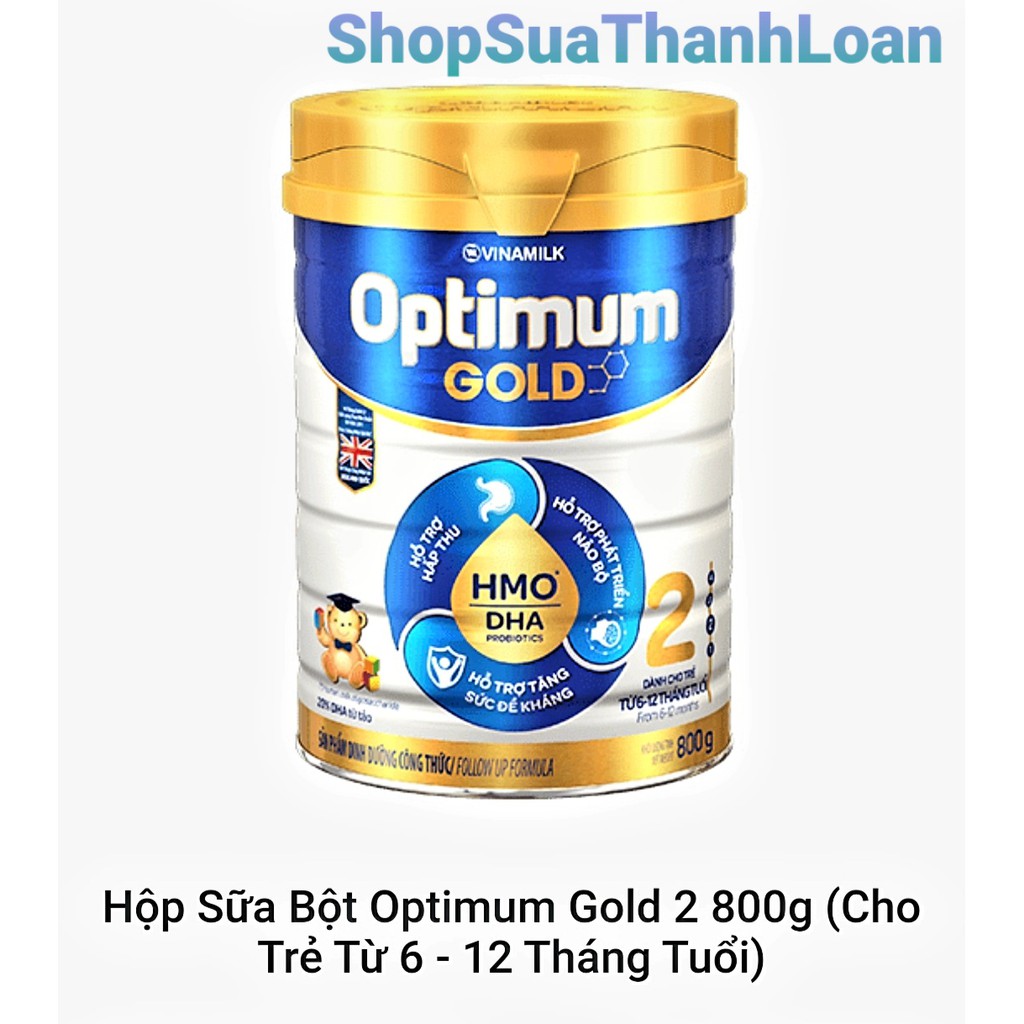 [HSD T11-2022] HỘP SỮA BỘT OPTIMUM GOLD 2 800G (CHO TRẺ TỪ 6 - 12 THÁNG TUỔI)