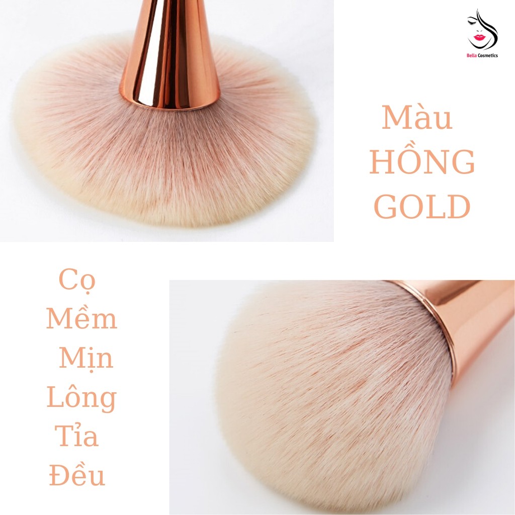 Bộ Cọ Trang Điểm Set 10 Cây Rose Gold Sang Chảnh