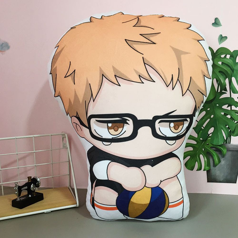 Gối nhồi bông làm móc khóa hoạt hình Haikyuu mini dễ thương