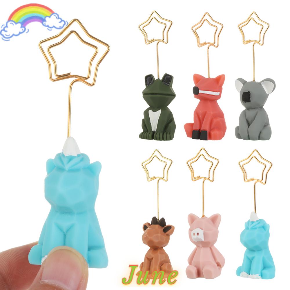 JUNE Koala Paper Clip Birthday gift Photo Stand Note holder Photo Paper Animal shape Kawaii Desk Decorative Memo Clips