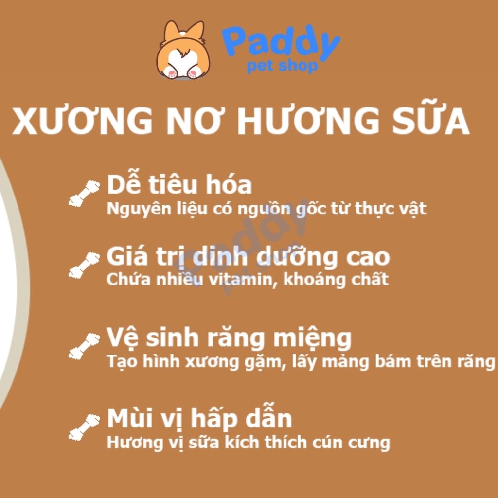 Xương Nơ Hương Sữa DoggyMan Snack Cho Chó