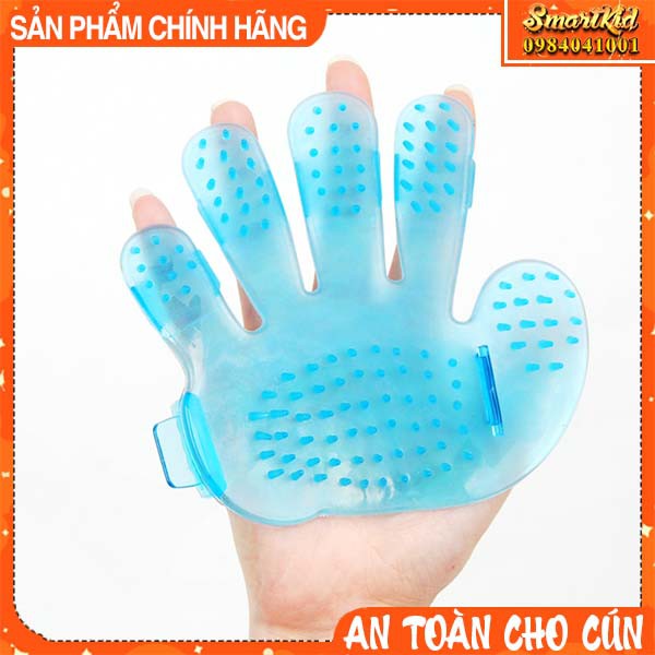 Bàn Tay Tắm Và Masage Bằng Nhựa Dẻo Cho Chó Mèo