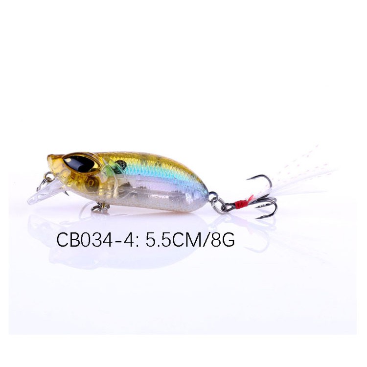 Mồi câu lure 3D siêu đẹp - mồi câu cá lóc 8g/5.5cm