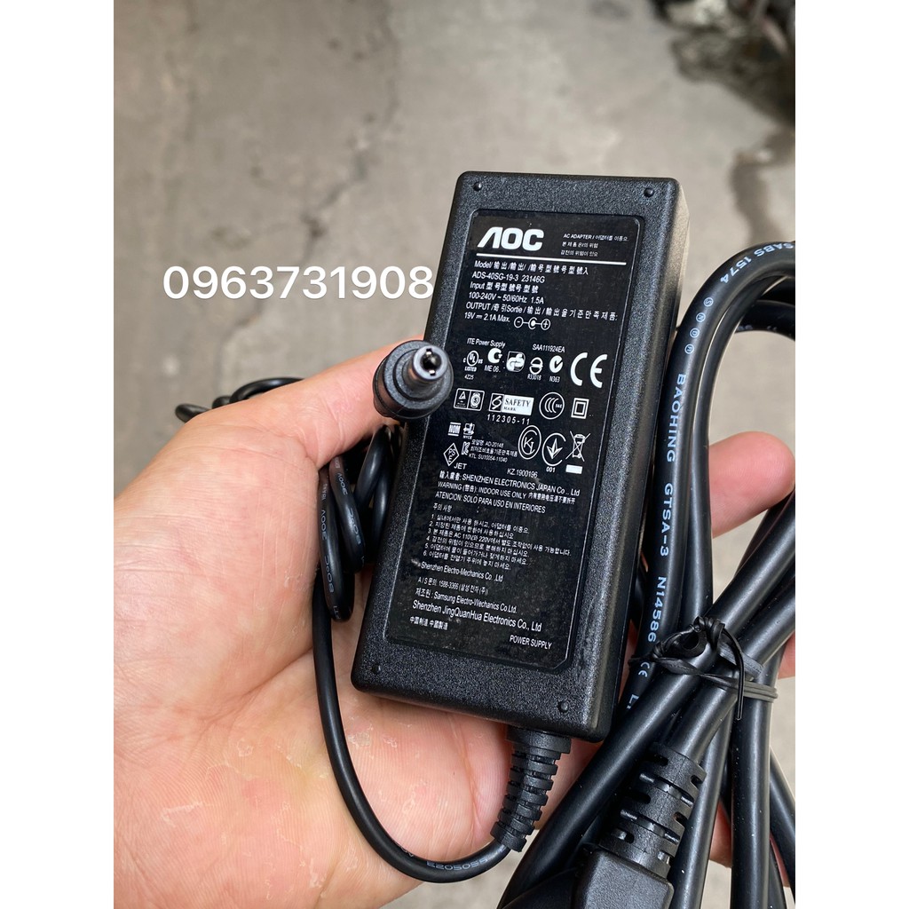 Adapter nguồn màn hình AOC 19V chính hãng