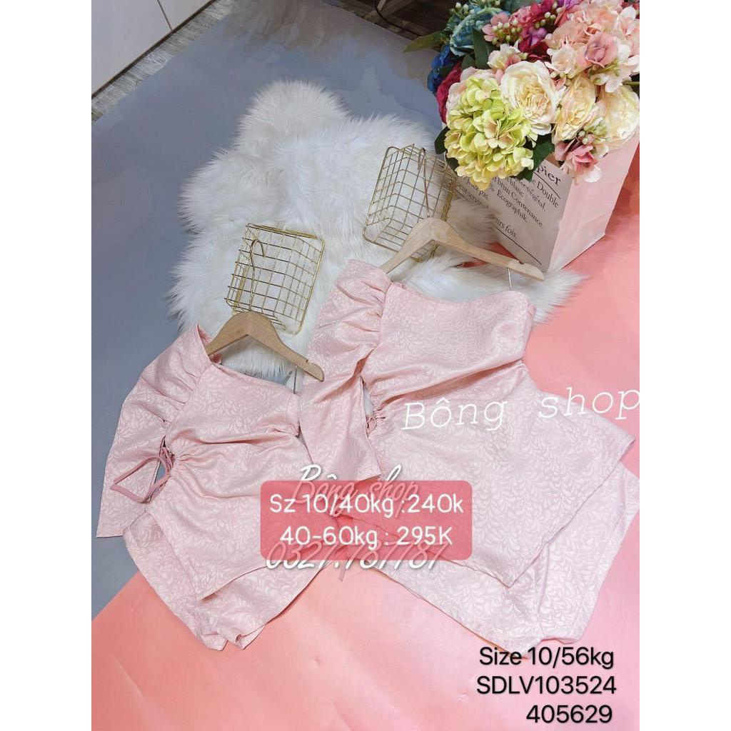SET ĐÙI LỆCH VAI SET BỘ CỰC XINH CHO BÉ GÁI VÀ MẸ