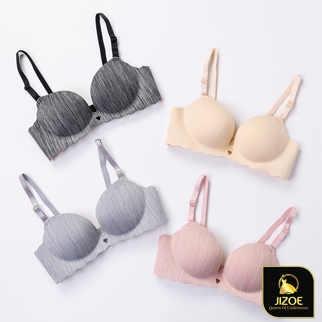 Áo ngực nữ quây su đúc bàn tay không gọng nâng ngực tạo khe siêu đẹp JIZOE ALT22