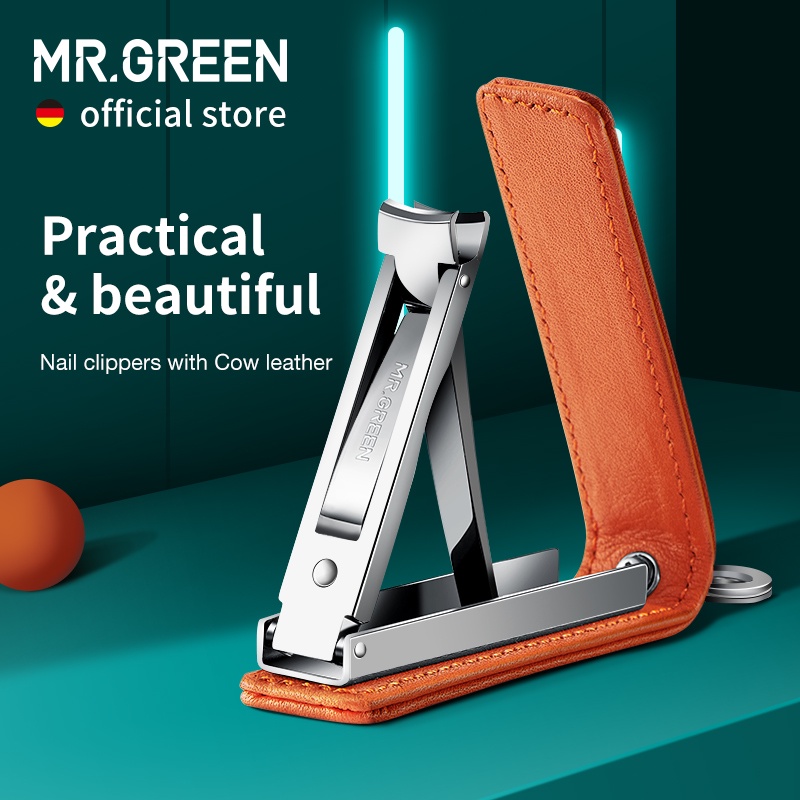 MR.GREEN Kìm bấm móng tay chất liệu da thật xếp gọn tiện lợi