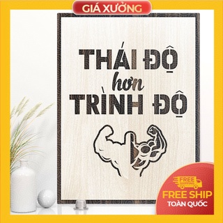 Tranh tạo động lực trang trí văn phòng - Thái Độ hơn Trình Độ
