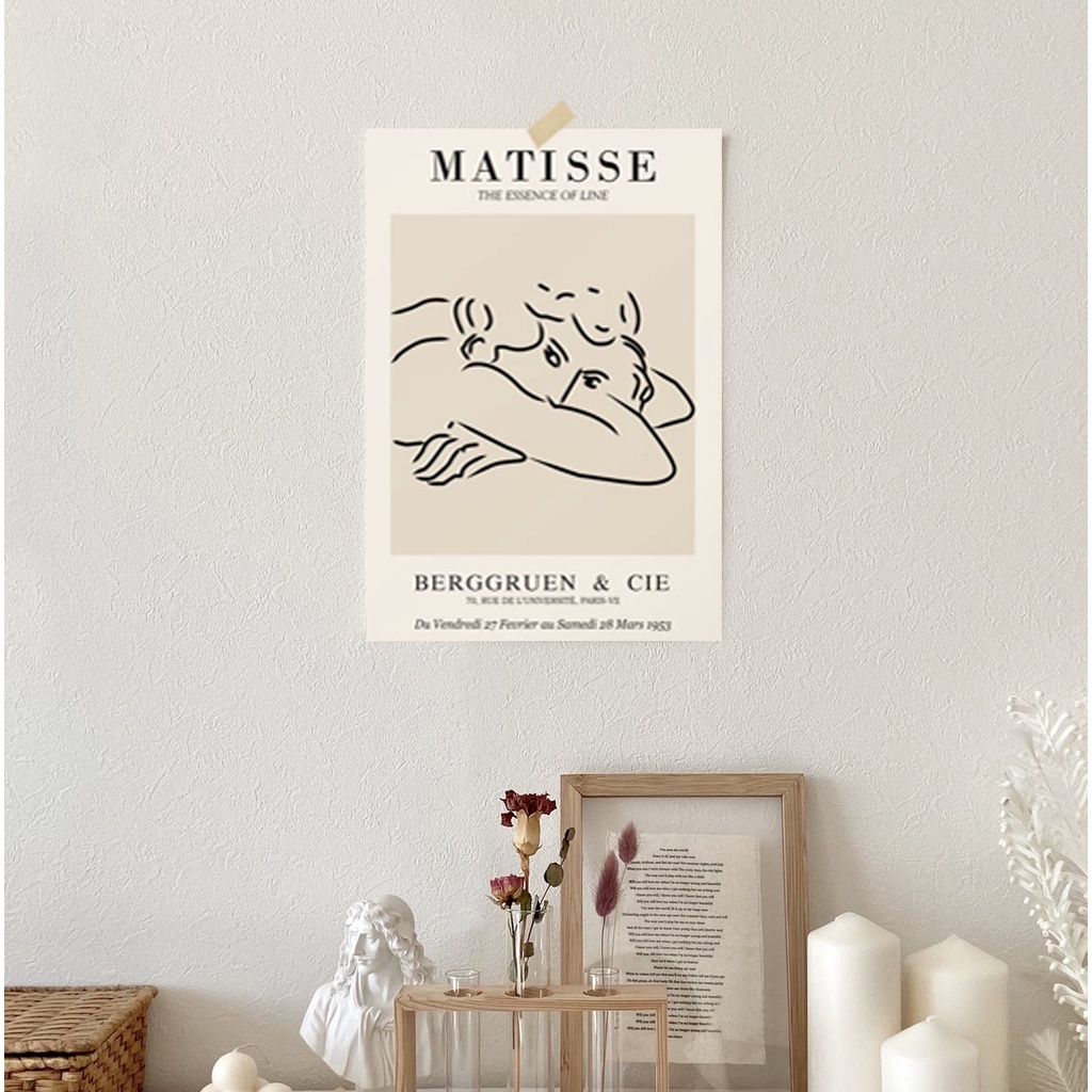 Tranh vải nhiều kích thước canvas trang trí phòng ngủ minimalist style