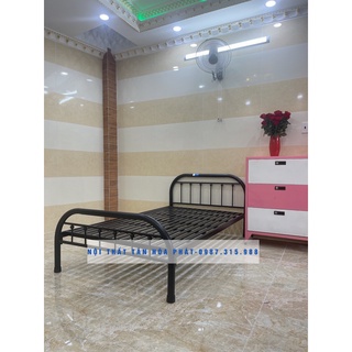 Giường sắt 1m2 kiểu bi siêu đẹp