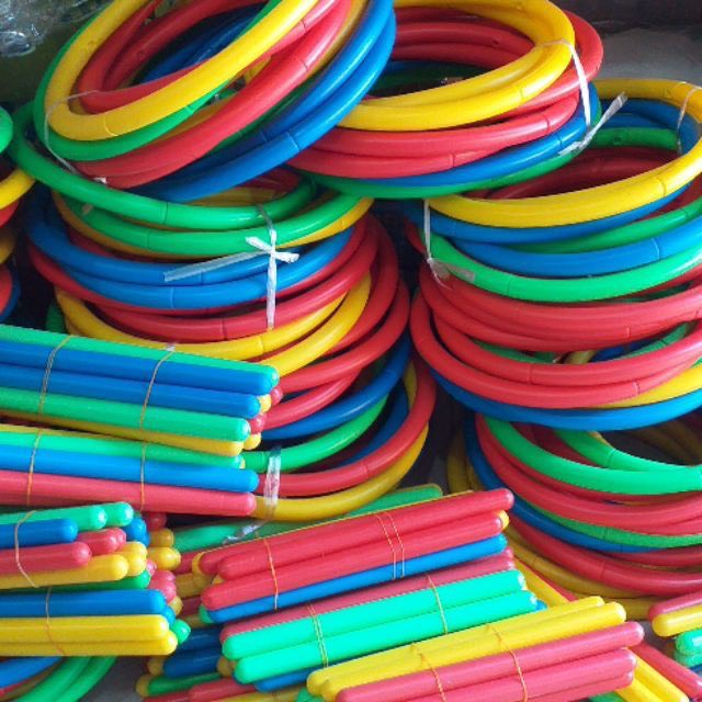 Vòng Thể Dục Nhựa Nhiều Kích Thước Và Màu Sắc, Sản Xuất Bằng Nhựa Nguyên Sinh Chắc Chắn An Toàn