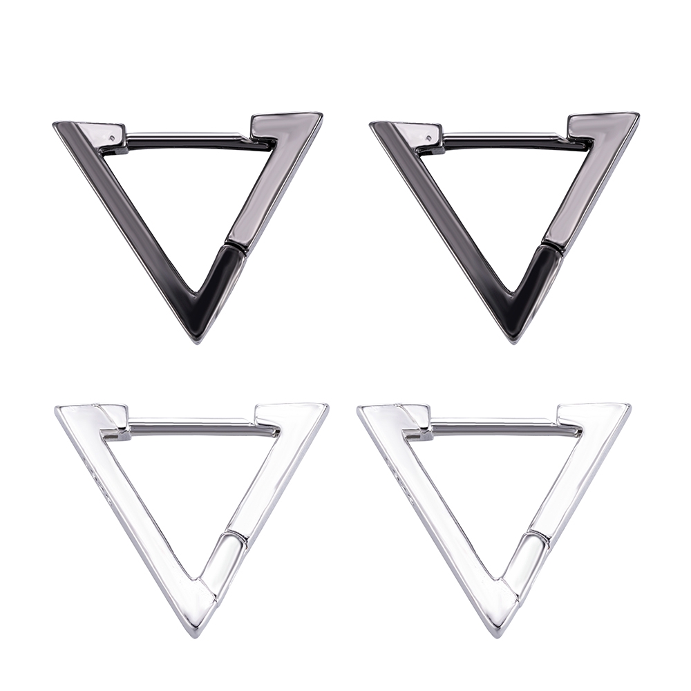 Khuyên tai Hàn Quốc thiết kế hình tam giác rỗng cá tính thời trang