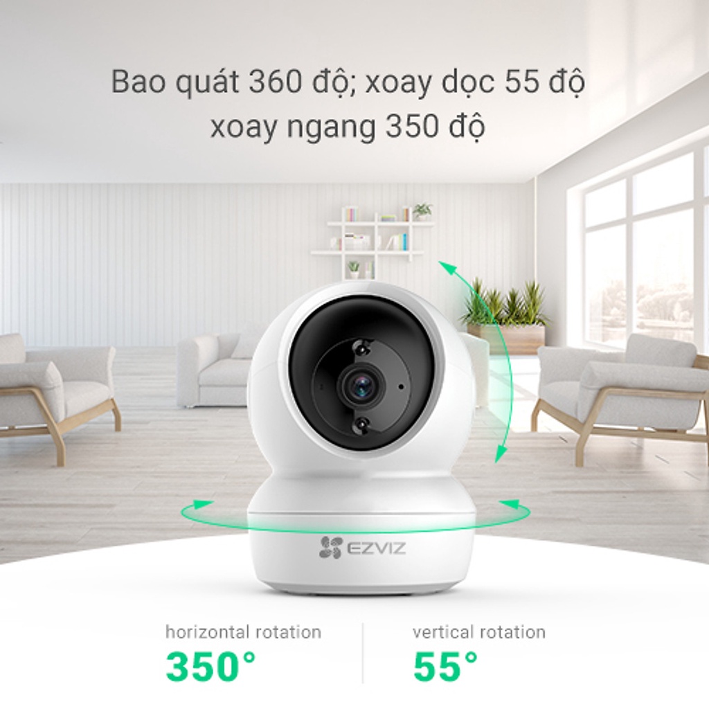 Camera Ezviz C6N 4MP 2K - Camera Wifi dòng Pan/Tilt Xoay 360 độ - Hàng chính hãng bảo hành 2 NĂM