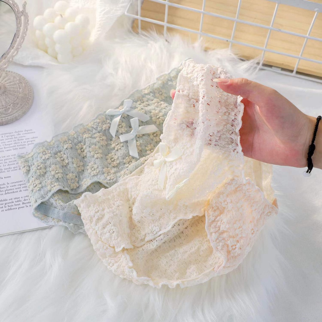 Quần Lót Cotton Tinh Khiết Kháng Khuẩn Thoải Mái Họa Tiết Hoa Nhật Bản Mới 2022