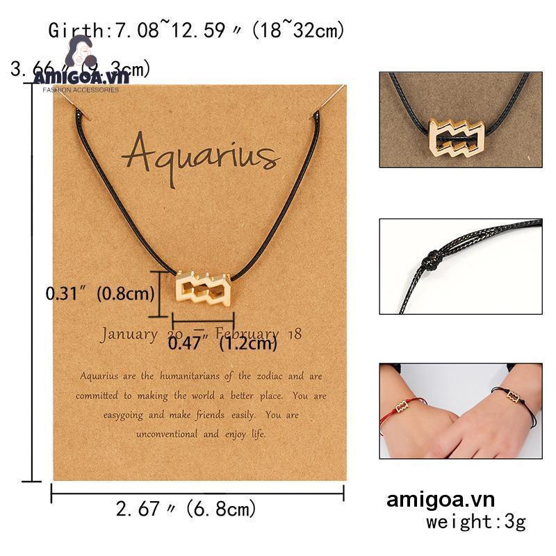 ✨✨12 Chòm sao Dây bện Vòng đeo tay Phụ kiện Thời trang Trang sức