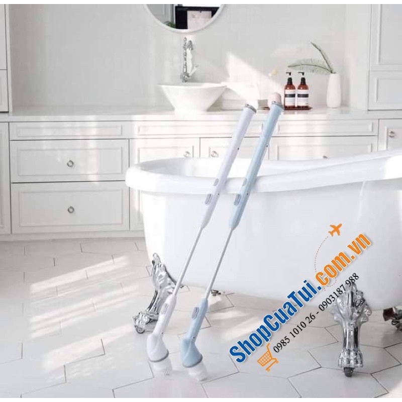 Máy cọ rửa toilet Ohella - cây lau đa năng tự động OHella NEOSPRIN SCRUBBER