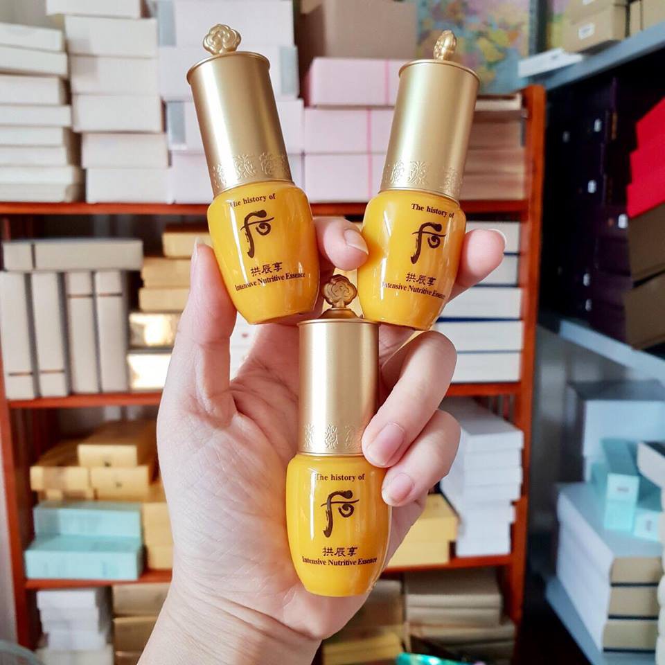 Combo 3 Tinhh dầu Whoo vàng Intensive Nutritive Essence Se khích lỗ chân lông 10ml