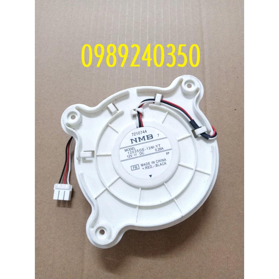 Quạt tủ lạnh SAMSUNG DC12V 0.26A 3 dây ĐK 12cm chính hãng