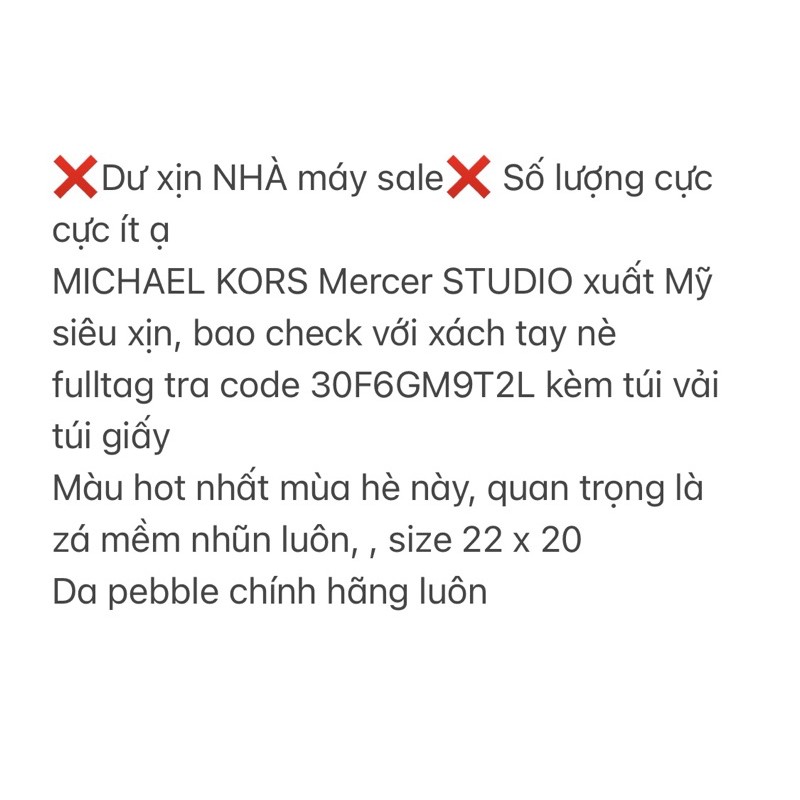 ⚡️⚡️Túi MK công sở dáng vuông - Xuất dư - Sẵn hàng⚡️⚡️