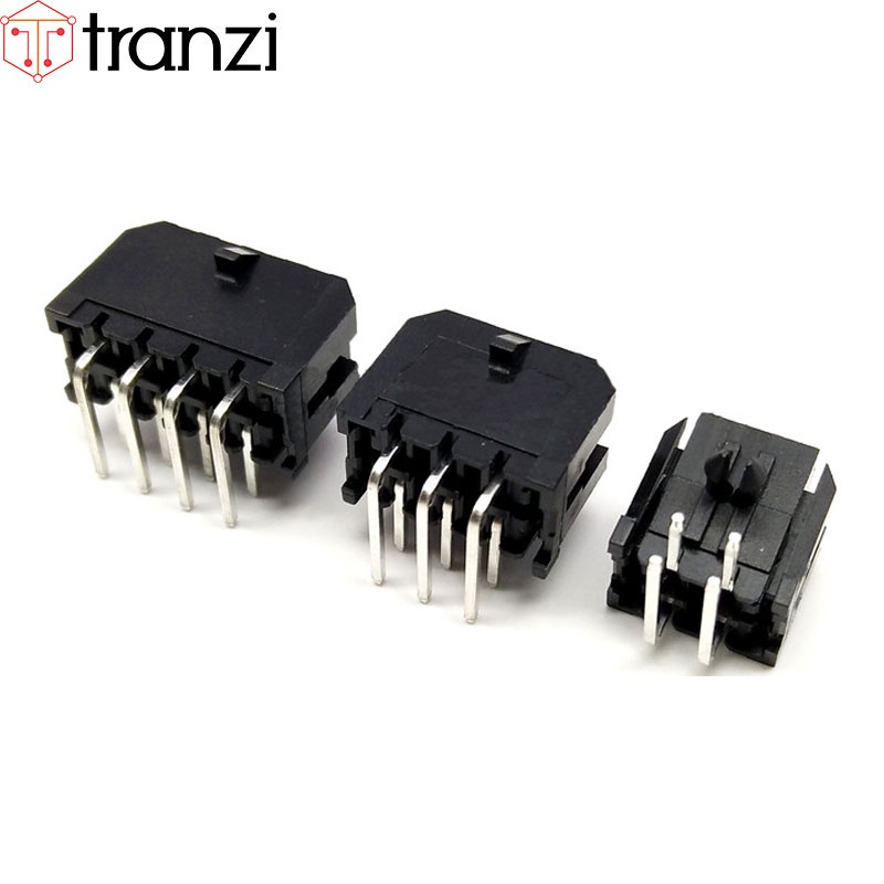 Giắc cắm Header 3.0mm MX3.0 5569 2x1P 2x2P 2x3P 2x4P 2x5P 2x6P 2x7P 2x8P 2x9P 2x10P 2x11P 2x12P chân cắm cong đen