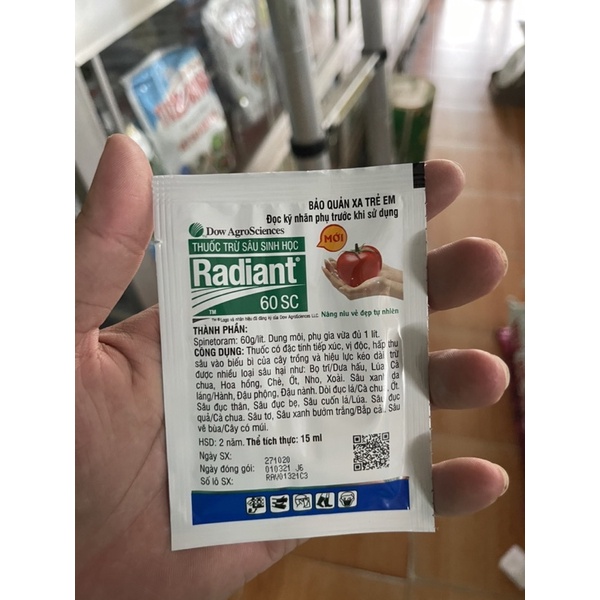 RADIANT 60SC CHẾ PHẨM SINH HỌC PHÒNG NGỪA SÂU HẠI CHO CÂY TRỒNG
