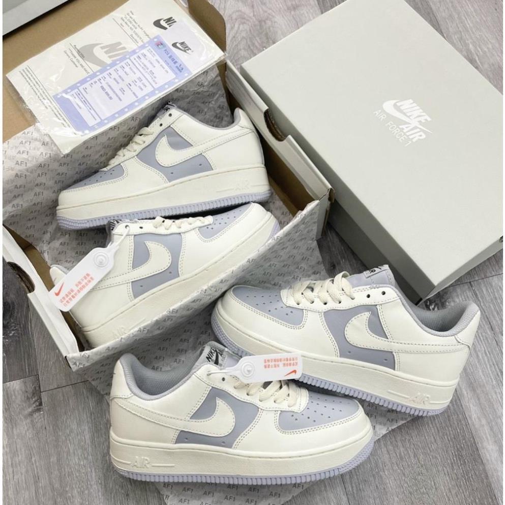 Giày thể thao Air Force 1 AF1 với 4 mẫu kẻ đen-kẻ nâu-hoa thổ cẩm- khoai môn hot 2022 - Giày Sneaker Nam Nữ cao cấp