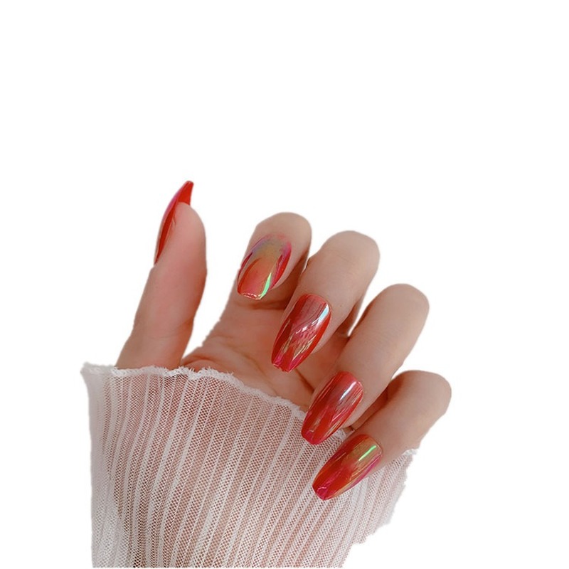 Miếng Dán Trang Trí Móng Tay Không Keo Aurora Thời Trang