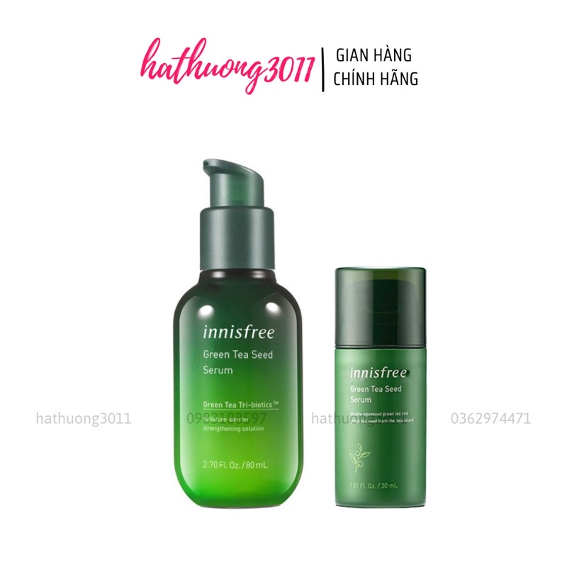 [SẴN] SERUM TRÀ XANH INNISFREE GREEN TEA SEED SERUM TRIPLE