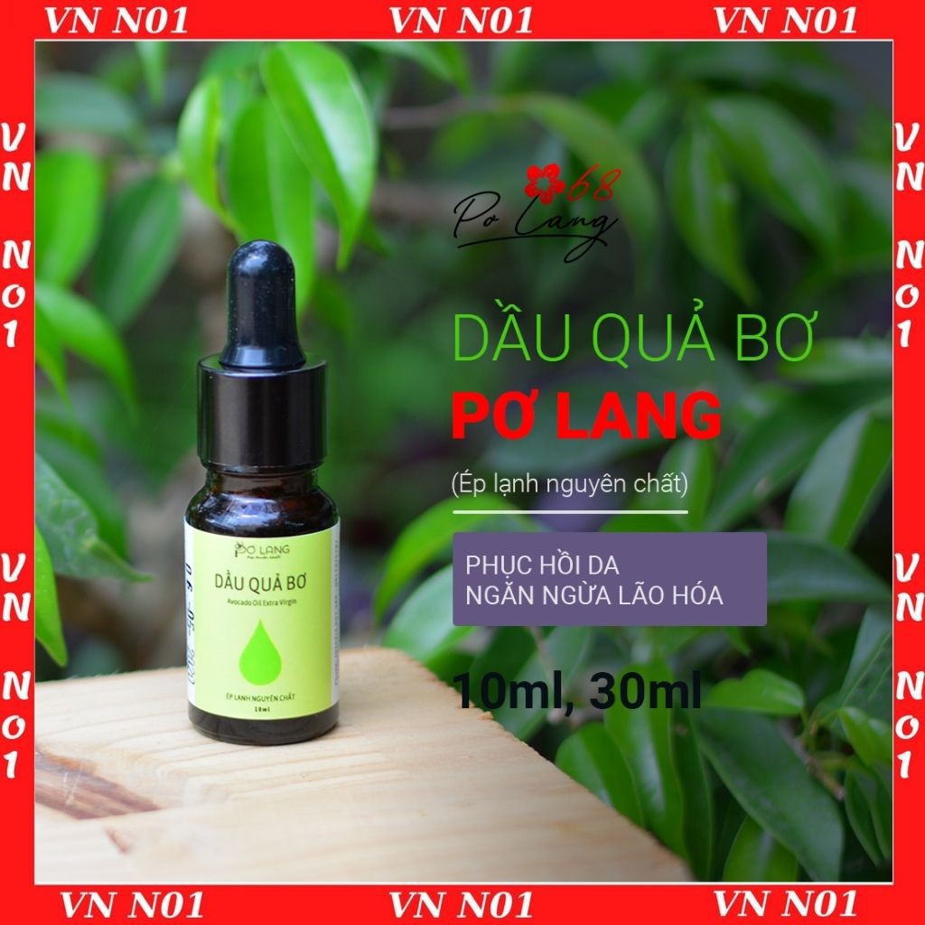 Dầu Qủa Bơ Ép Lạnh Pơ Lang Dương Da Chuyên Sâu, Phục Hồi Da Lọ 10/30 ml