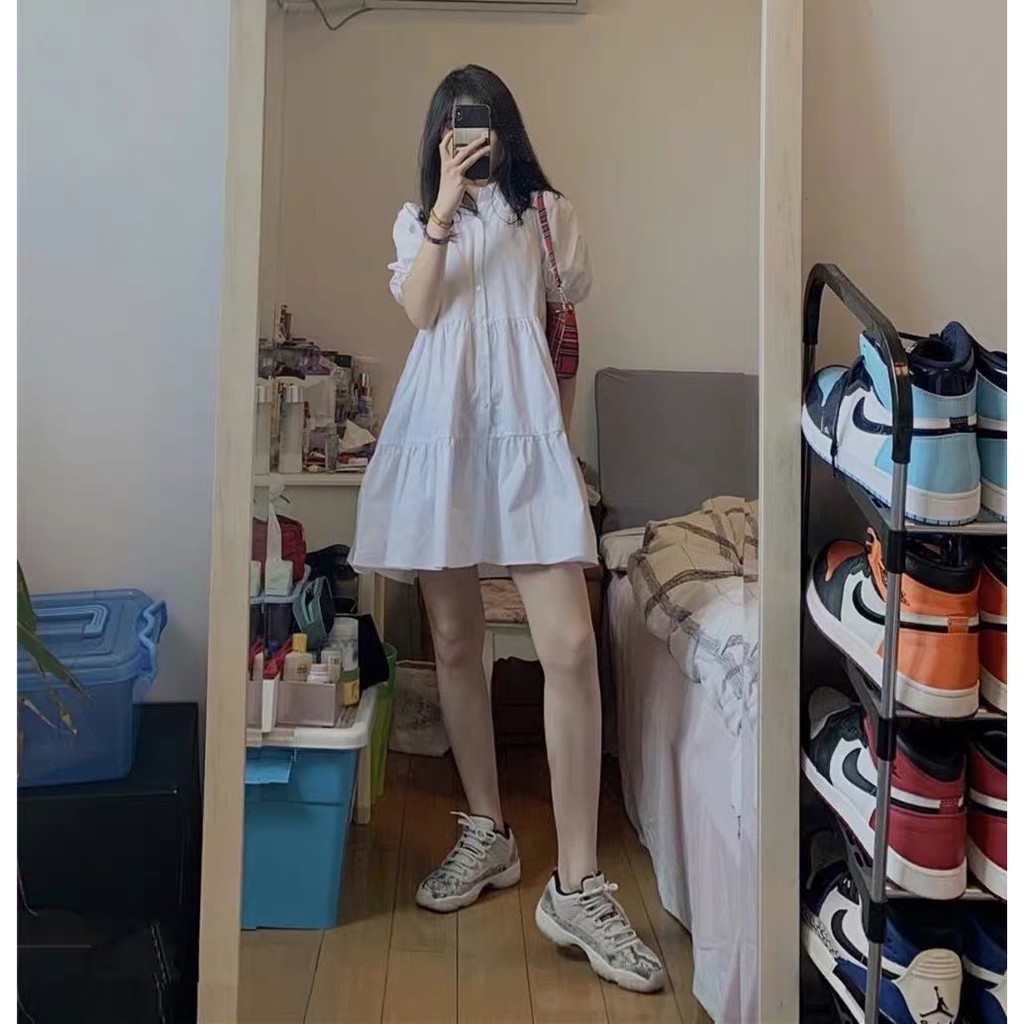 [Mã SKAMA06 giảm 8% tối đa 50K đơn 250K] [HÀNG ĐẸP] Váy ulzzang babydoll cao cấp - V18- janna house | BigBuy360 - bigbuy360.vn