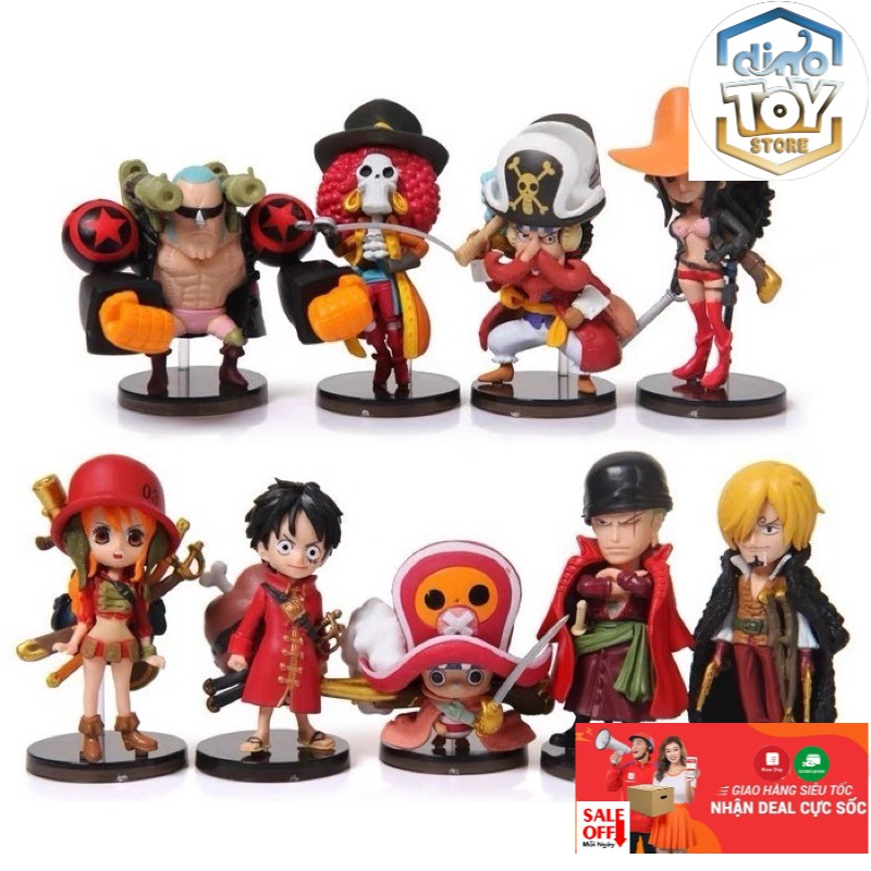 [ Có Sẵn ] Combo Bộ 9 Mô Hình One Piece - Team Luffy