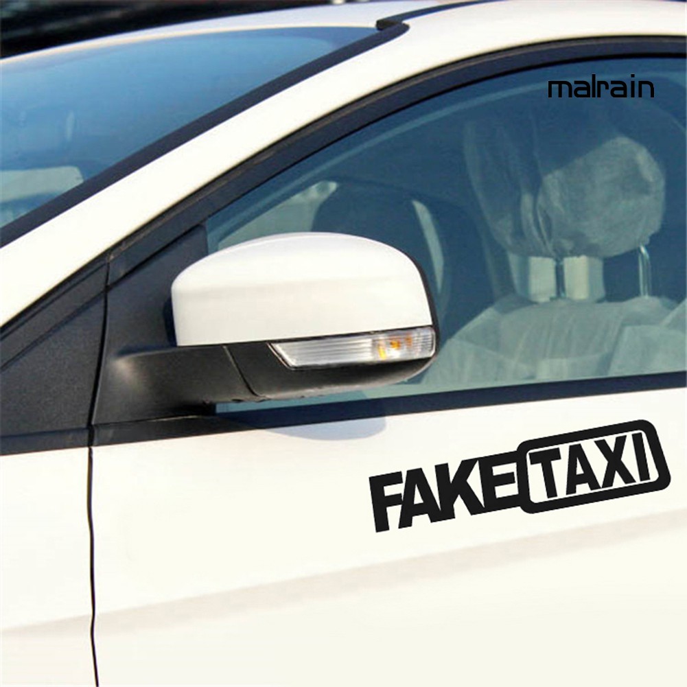 Miếng Dán Trang Trí Xe Ô Tô Hình Chữ Taxi Độc Đáo