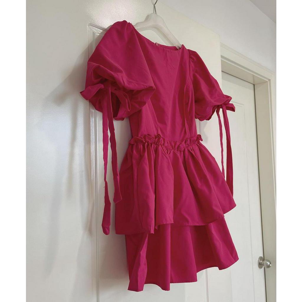 Đầm Ngắn Tay Thắt Dây Thời Trang Sành Điệu 61262