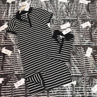 Váy kẻ cotton len