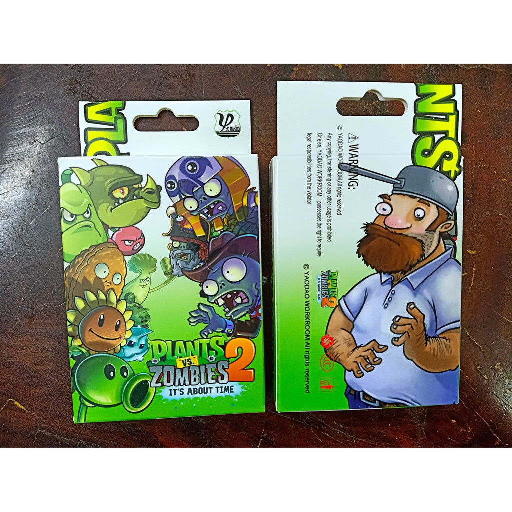 Bộ bài Tây Plants VS Zombies , bộ Tú người cây và quái vật 54 lá in hình anime manga dễ thương siêu độc đá