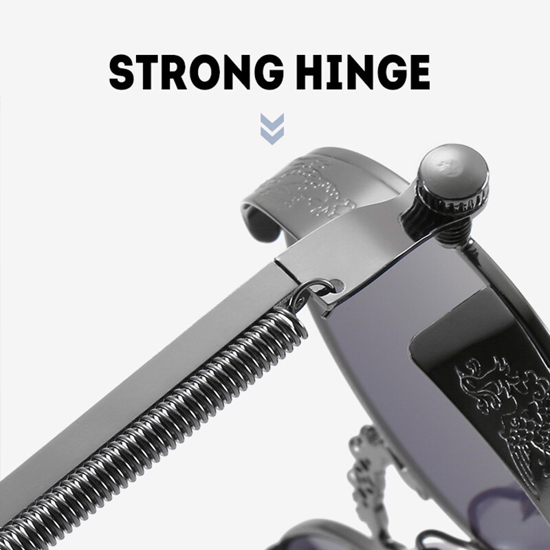 Kính Mát PTQ Gọng Tròn Họa Tiết Rồng / Phượng Hoàng Điêu Khắc Độc Đáo Thời Trang 2022