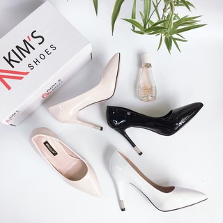 GIÀY CAO GÓT NỮ ĐÍNH ĐÁ GÓT NHỌN 10CM KIMSHOES CAO CẤP
