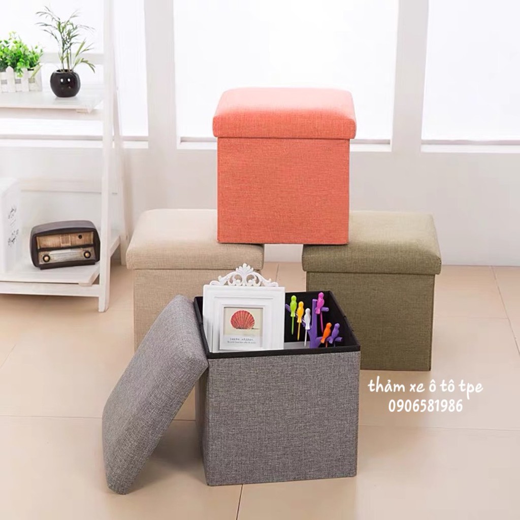 Thùng vải đựng đồ cốp xe ô tô siêu tiện lợi, ghế hộp đa năng kích thước 31cm