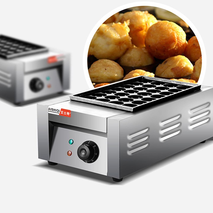 Máy làm bánh bạch tuộc takoyaki công nghiệp 28 lỗ