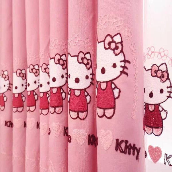 [HÀNG CAO CẤP] Rèm Họa Tiết HELLO KITTY (đã may sẵn)