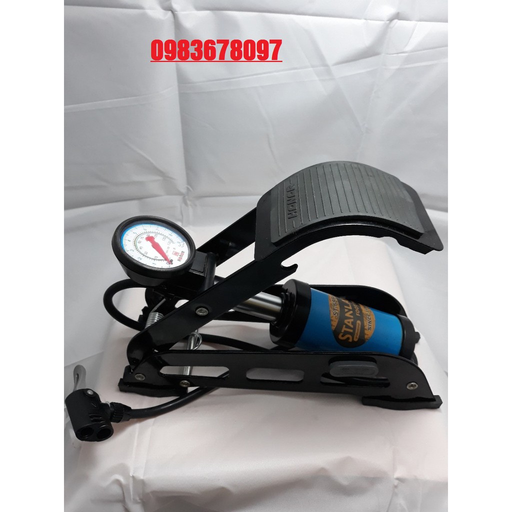 Bơm Hơi Đạp Chân Đa Năng Mini Cho Ô Tô xe máy STANLAYS 1 ống